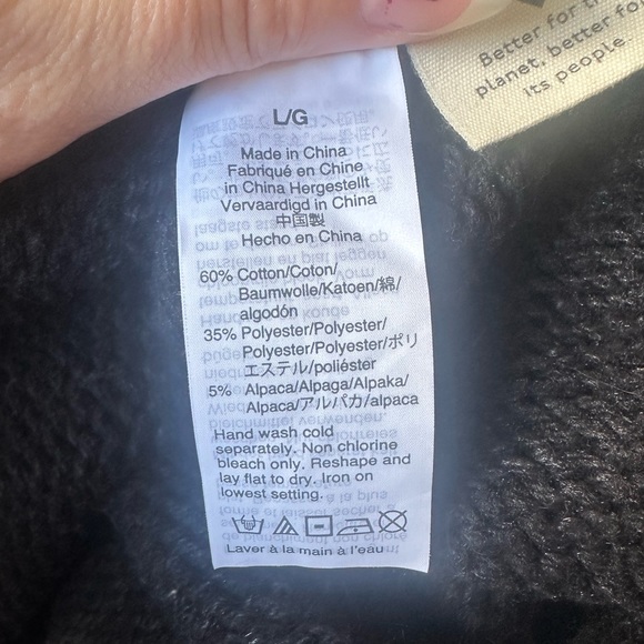 Madewell Fair Isle Turtleneck Sweater Dress Size Large Black and Rust - Picture 8 of 8